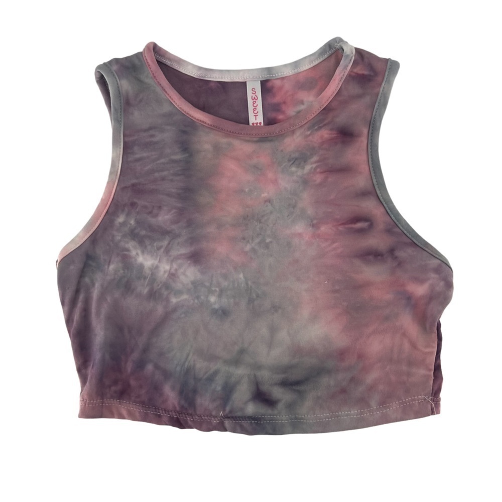 Sweet Tie Dye Crop Tank Top Size Small Women’s